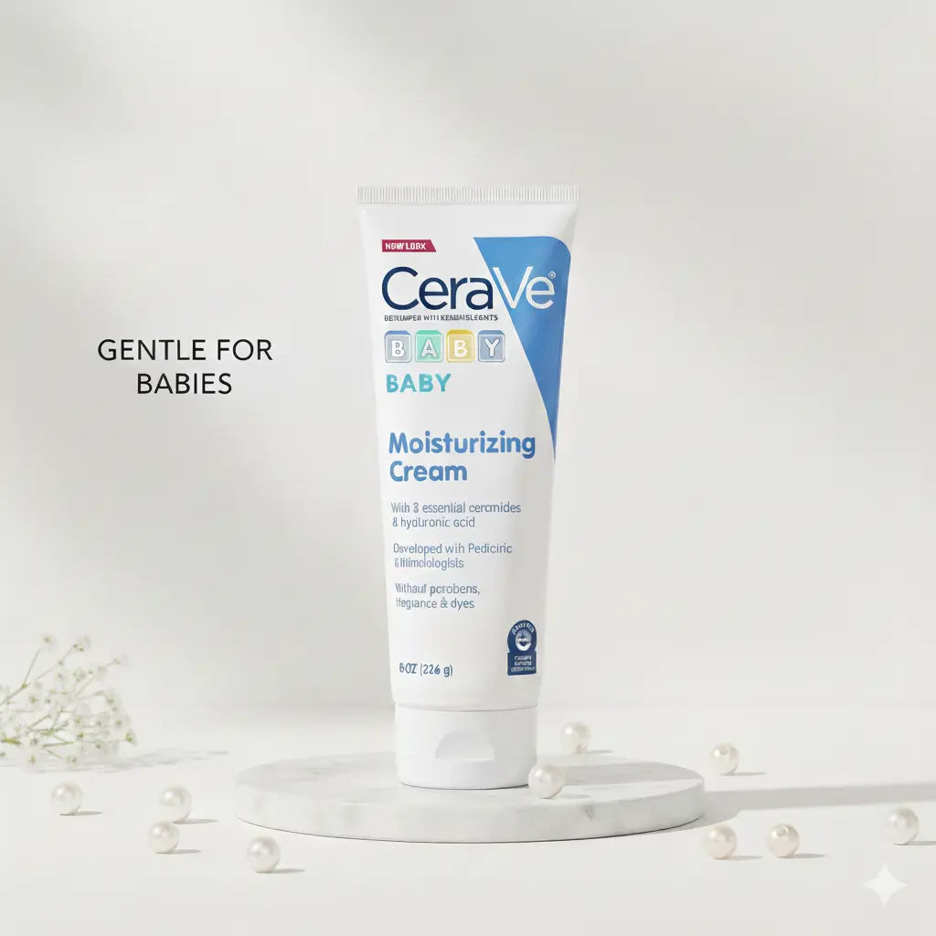 CeraVe Baby Moisturizing Cream (Gentle, Long-Lasting Hydration) -