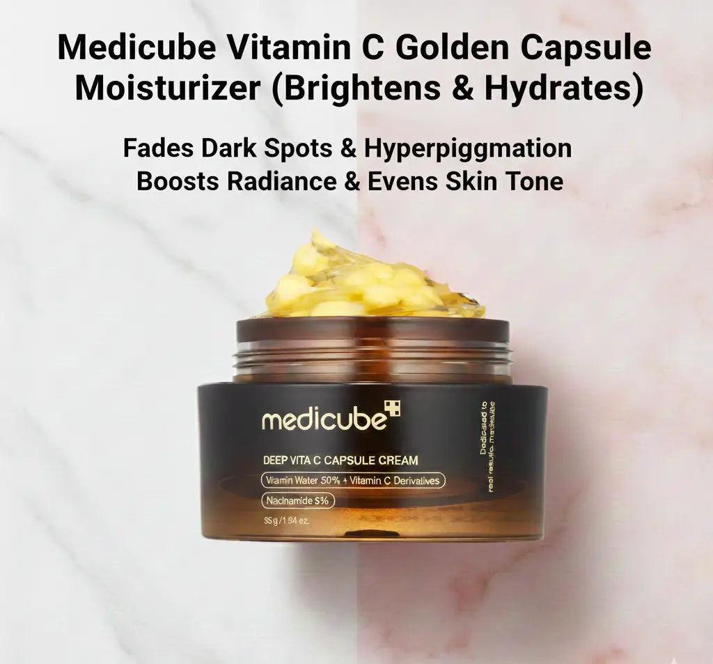 Medicube Vitamin C Golden Capsule Moisturizer (Brightens & Hydrates) -