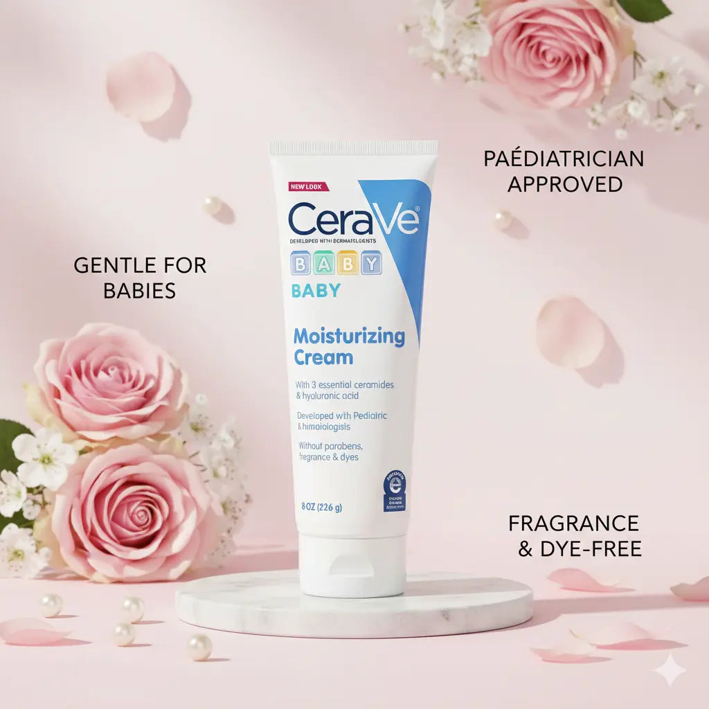 CeraVe Baby Moisturizing Cream (Gentle, Long-Lasting Hydration) -